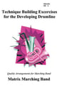 Technique Building Exercises for the Developing Drumline Marching Band sheet music cover